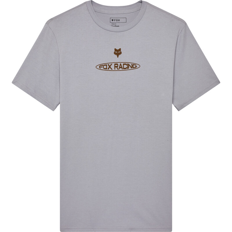Pánské triko Fox Planet Moto Ss Prem Tee - Steel Grey
