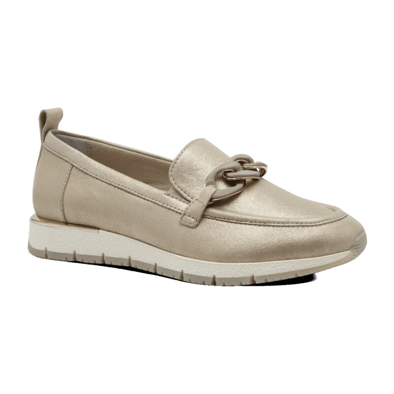 Slipper mokasíny s moc toe detailem Tamaris 1-24711-42 zlatá 104111272