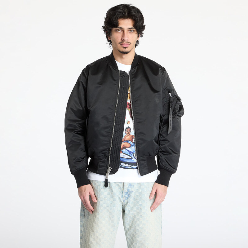 Bomber Alpha Industries UV MA-1 Base Flight Jacket Black XXL