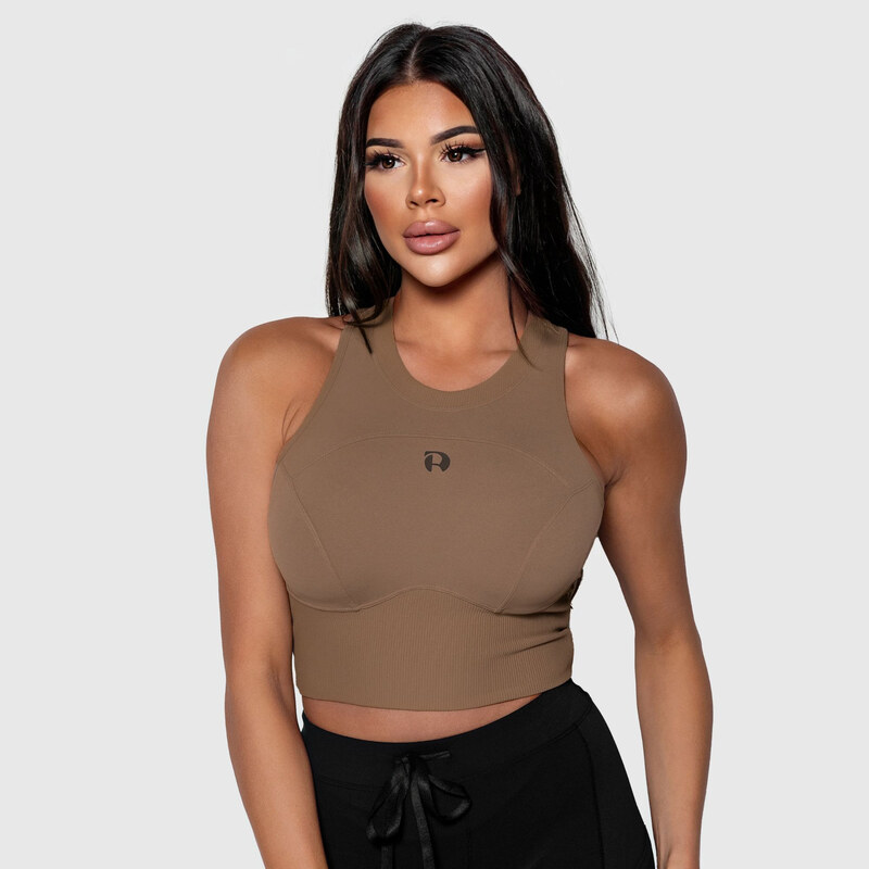 Sportovní podprsenka Iron Aesthetics High Impact, hnědá 104144554