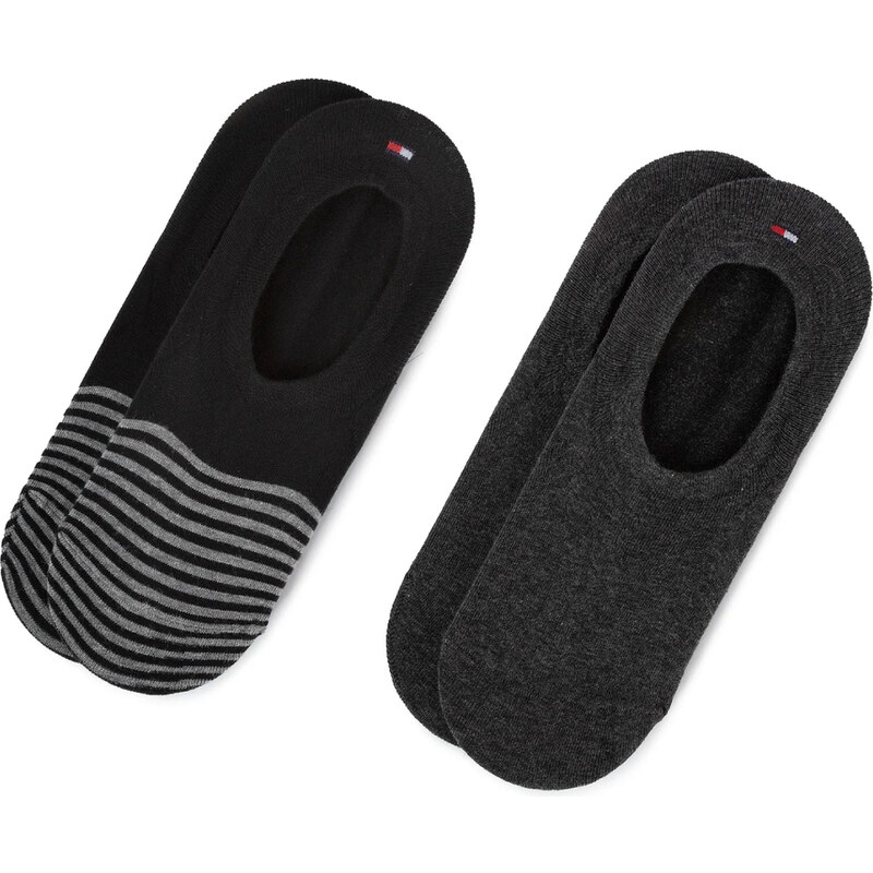 Tommy Hilfiger pánské černé ponožky 2 pack