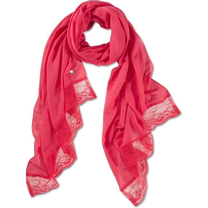 s.Oliver Voile scarf with lace