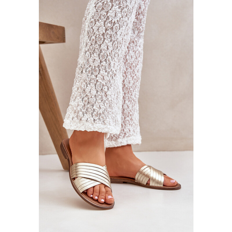 Boto Kožené dámské pantofle Lewski Shoes