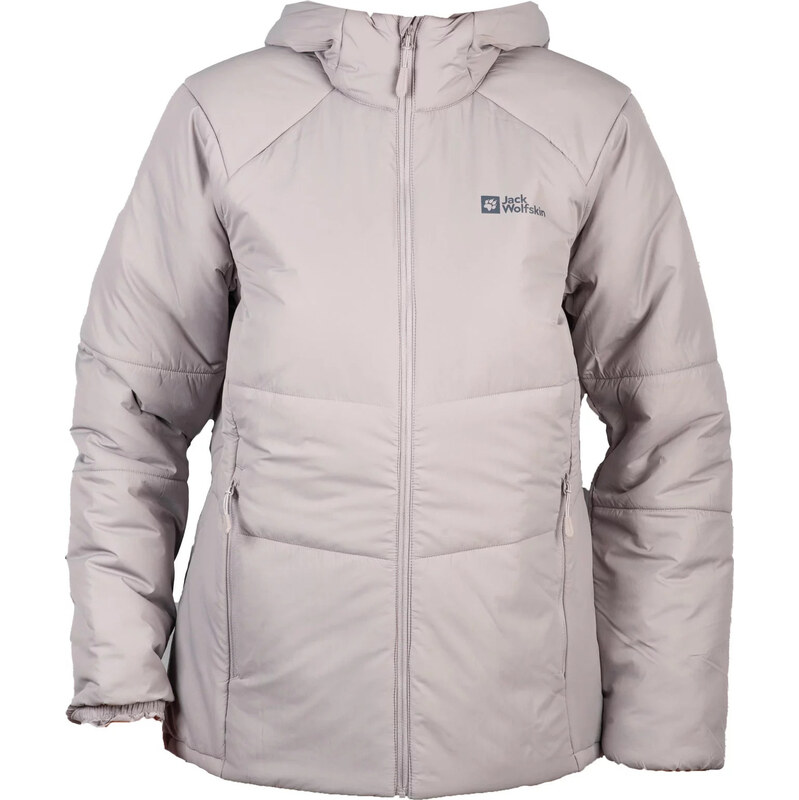 Šedá dámská bunda Jack Wolfskin Bergland INS Hoody W