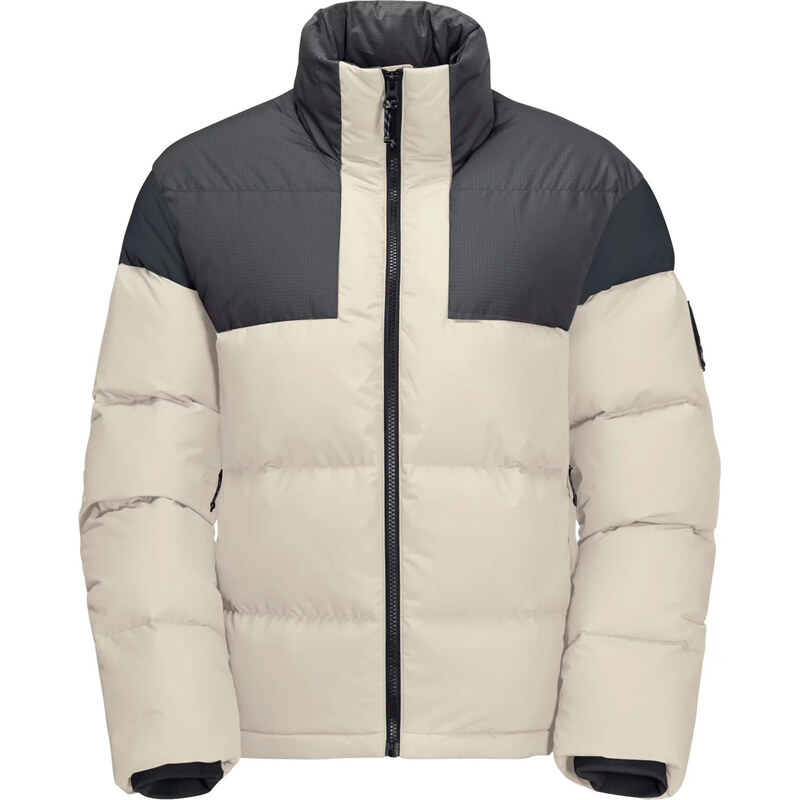 Béžovo-černá dámská péřová bunda Jack Wolfskin 365 Fearless Down Jkt W 109448134