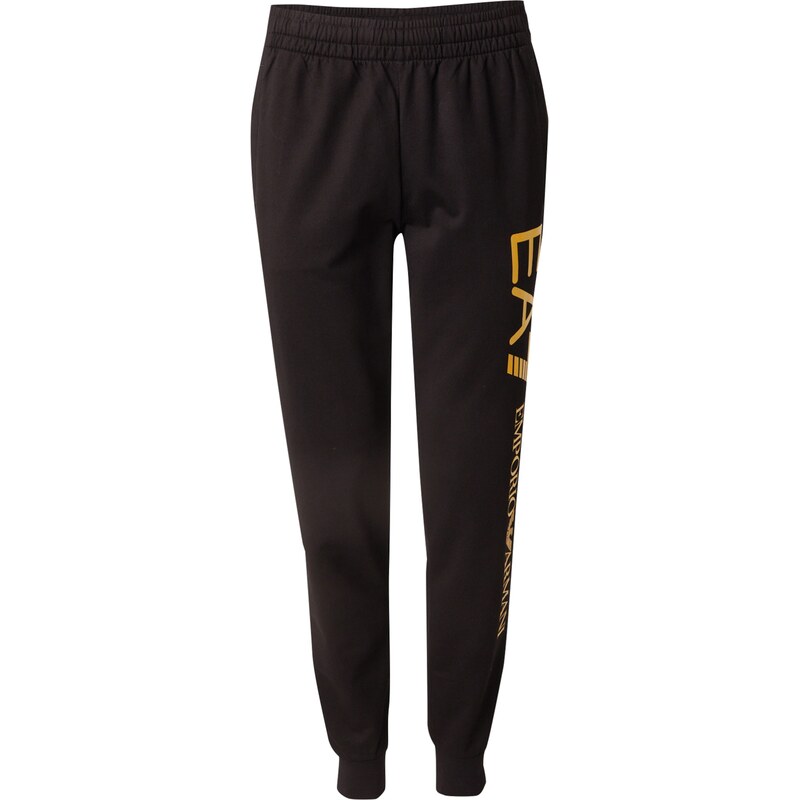 EA7 Emporio Armani Kalhoty zlatá / černá