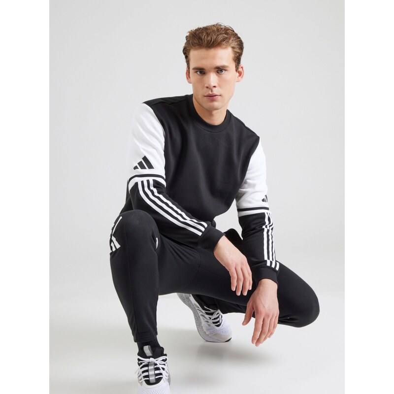 ADIDAS PERFORMANCE Sportovní mikina 'SQ25' černá / bílá