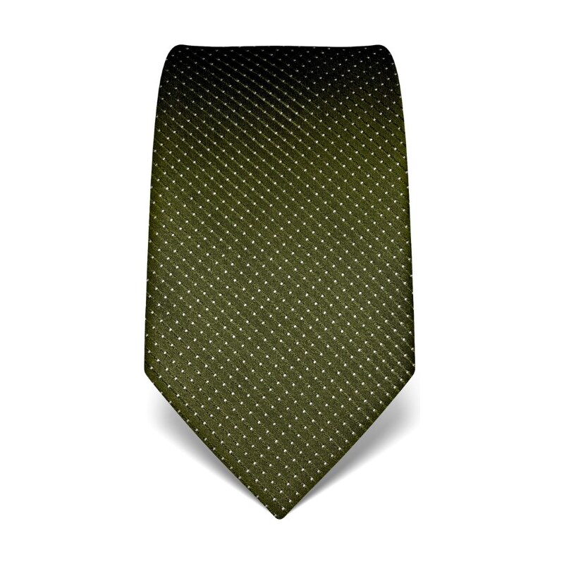 Vincenzo Boretti Luxusní zelená kravata s prošitím V. Boretti 21939