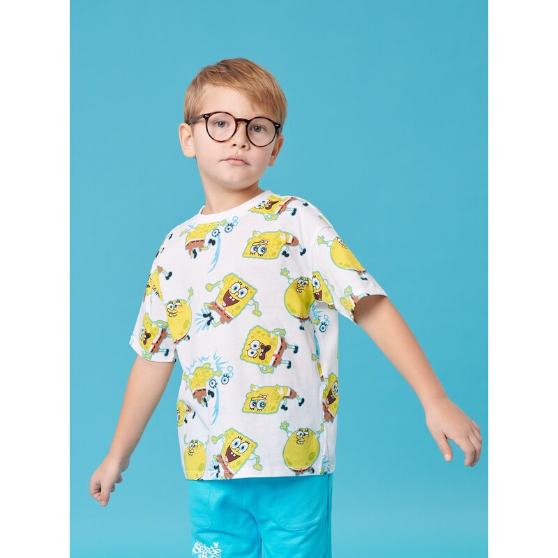 Sinsay - Tričko SpongeBob - bílá