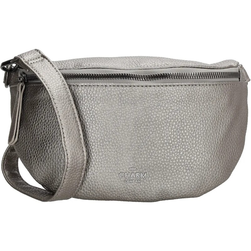 Charm London Stříbrná elegantní kožená ledvinka „Allete“