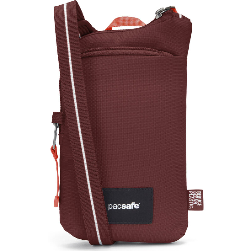 Pacsafe taška GO TECH CROSS BODY garnet red
