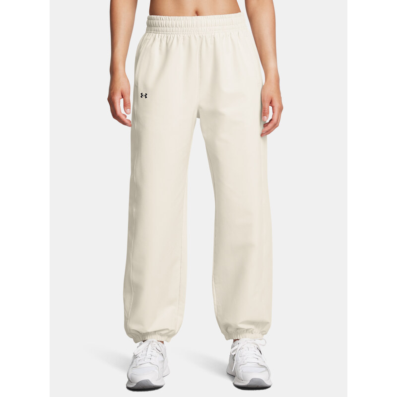 Dámské sportovní kalhoty Under Armour Armoursport Swoven Pant-WHT - 106991636