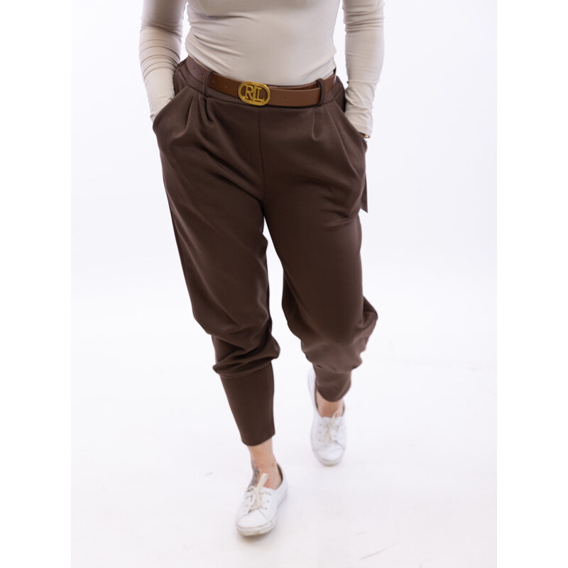 Italy fashion Máslové kalhoty REAL Barva: čokoládová, Velikost: UNI: S 104170992