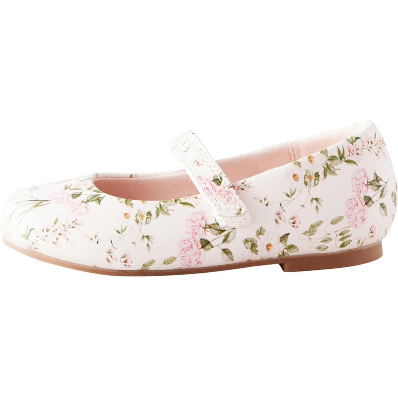 Next Baleríny zelená / pink / růžová / offwhite