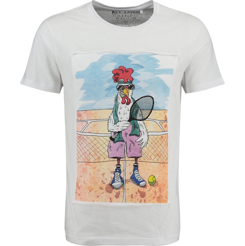 Key Largo Tričko Tennis Chicken světlemodrá / světle červená /