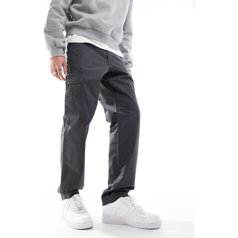 JJ Rebel loose fit cargo trouser in dark grey