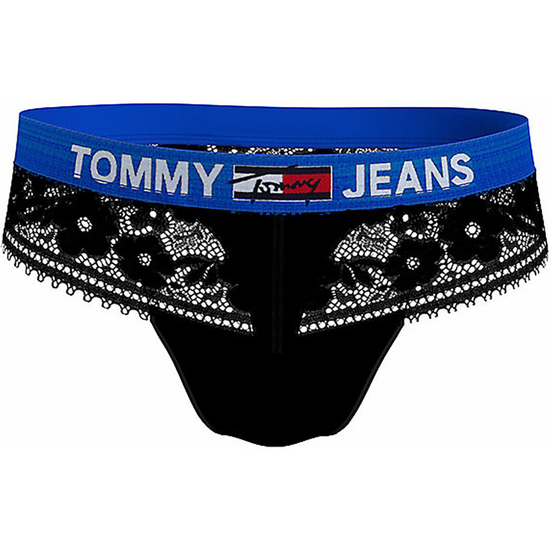 Dámská tanga Jeans Lace UW0UW03950-BDS - Tommy Hilfiger
