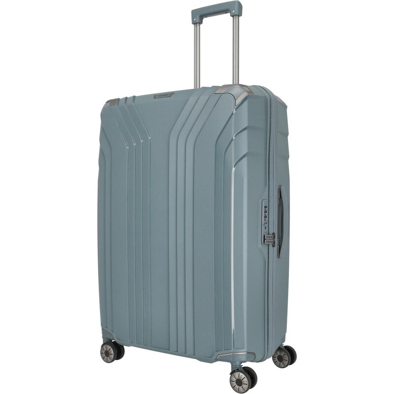Velký skořepinový kufr na kolečkách Travelite Elvaa 4wBlue/grey