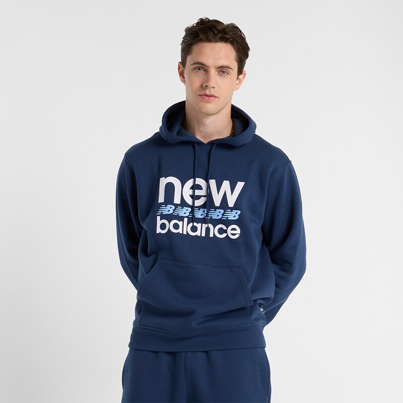 Pánská mikina New Balance MT51941NNY – tmavomodrá
