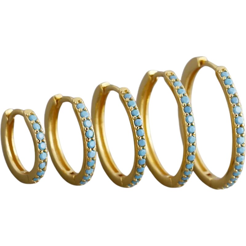 MAJYA Stříbrné náušnice BARICA 20 mm pozlacené 11750
