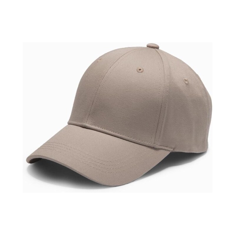 Ombre Clothing Jednobarevná popelavá kšiltovka V7 ACCS-0105
