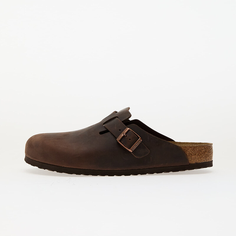 Birkenstock Boston Natural Leather Oiled Habana