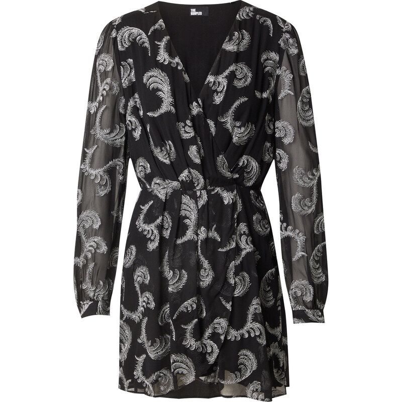 The Kooples Šaty černá / stříbrná