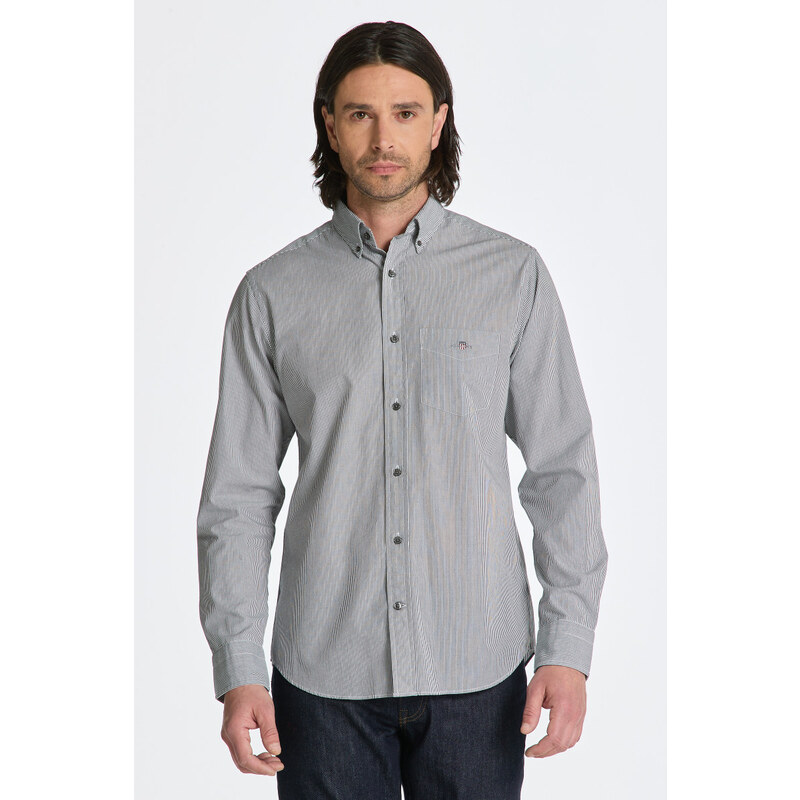 KOŠILE GANT REG CLASSIC POPLIN BANKER SHIRT BLACK