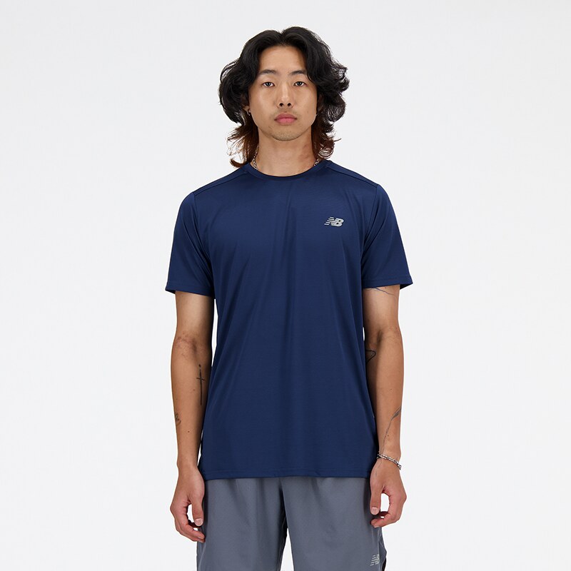 Pánské tričko New Balance MT41222NNY – tmavomodrá