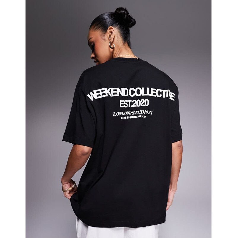 ASOS Weekend Collective Weekend Collective Icon oversized t-shirt with 109821517