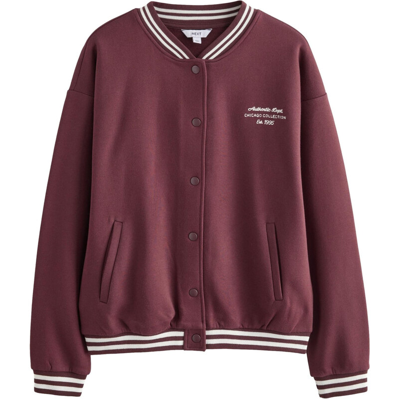 Next Přechodná bunda burgundská červeň / offwhite