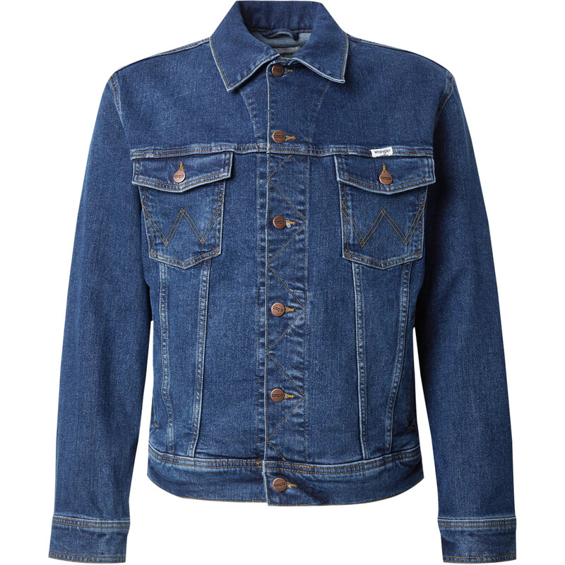 WRANGLER Přechodná bunda Classic modrá džínovina