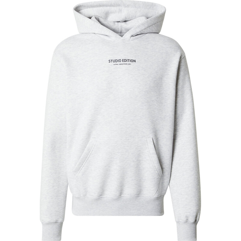 ALPHA INDUSTRIES Mikina Studio Edition světle šedá / ostružinová