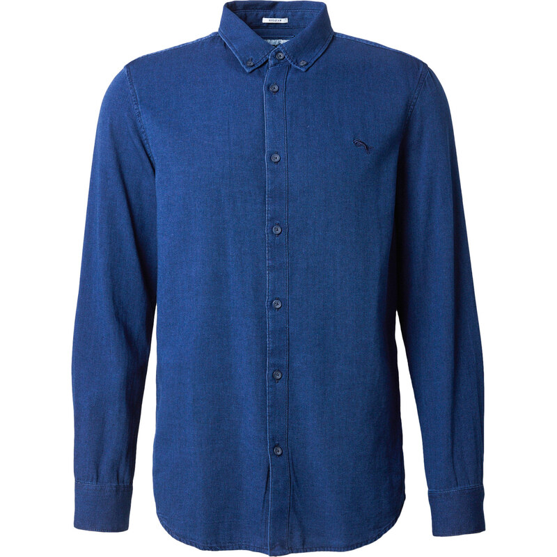 WRANGLER Košile OXFORD SHIRT modrá
