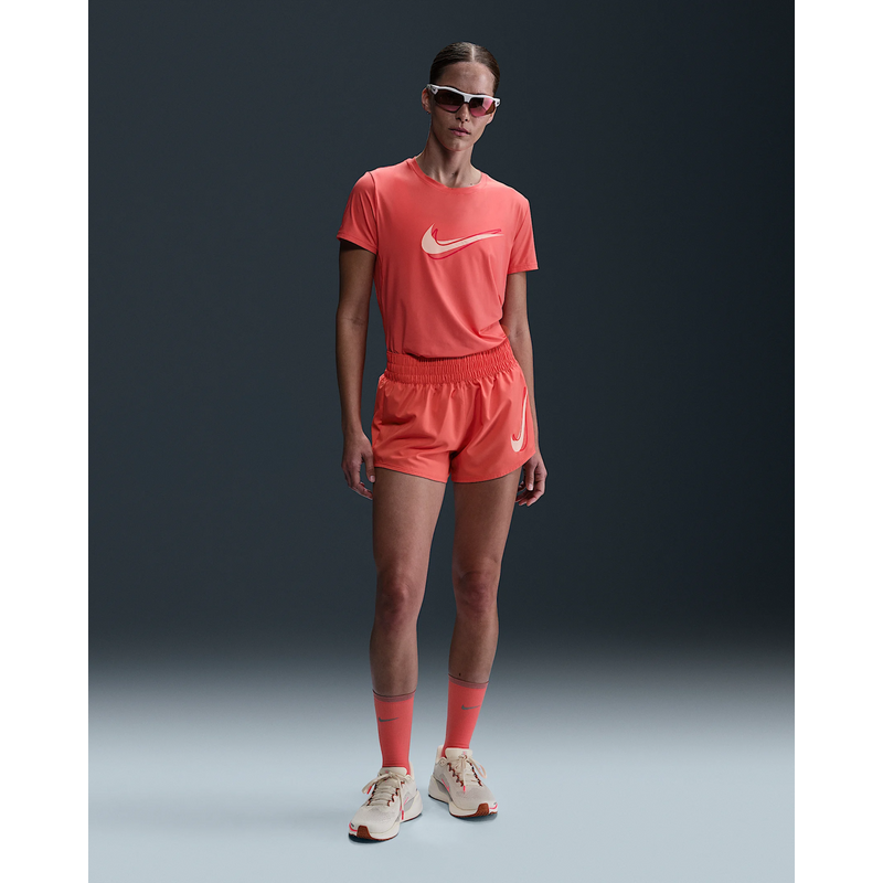 Nike One Womens Dri-FIT Mid-Rise Brief-Lined Running Shorts