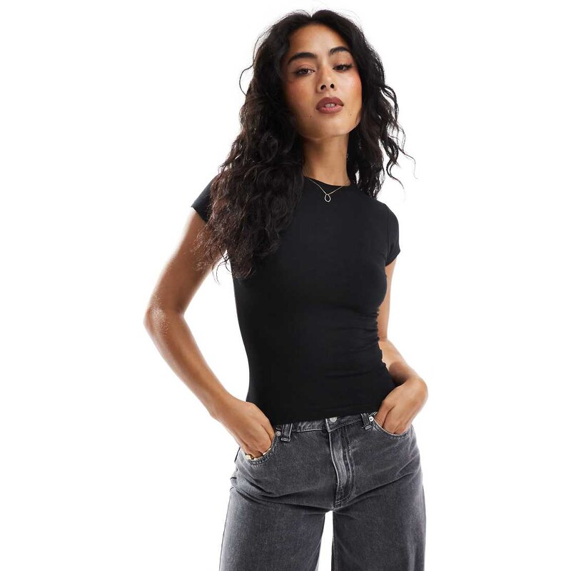 Cotton On All day crew tee in black