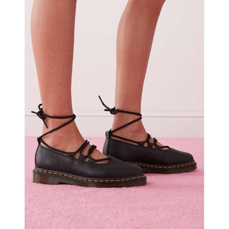 Dr Martens Elphie II lace up shoes in black