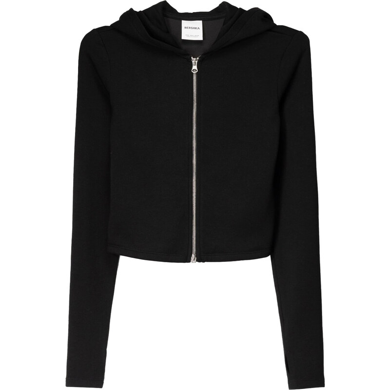 Bershka Mikina černá