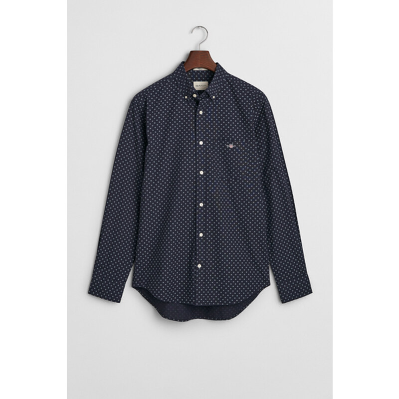 KOŠILE GANT REG MICRO PRINT SHIRT EVENING BLUE