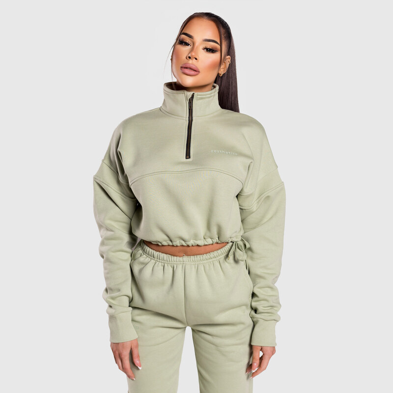 Dámská crop mikina Iron Aesthetics Simone, zelená 104232523