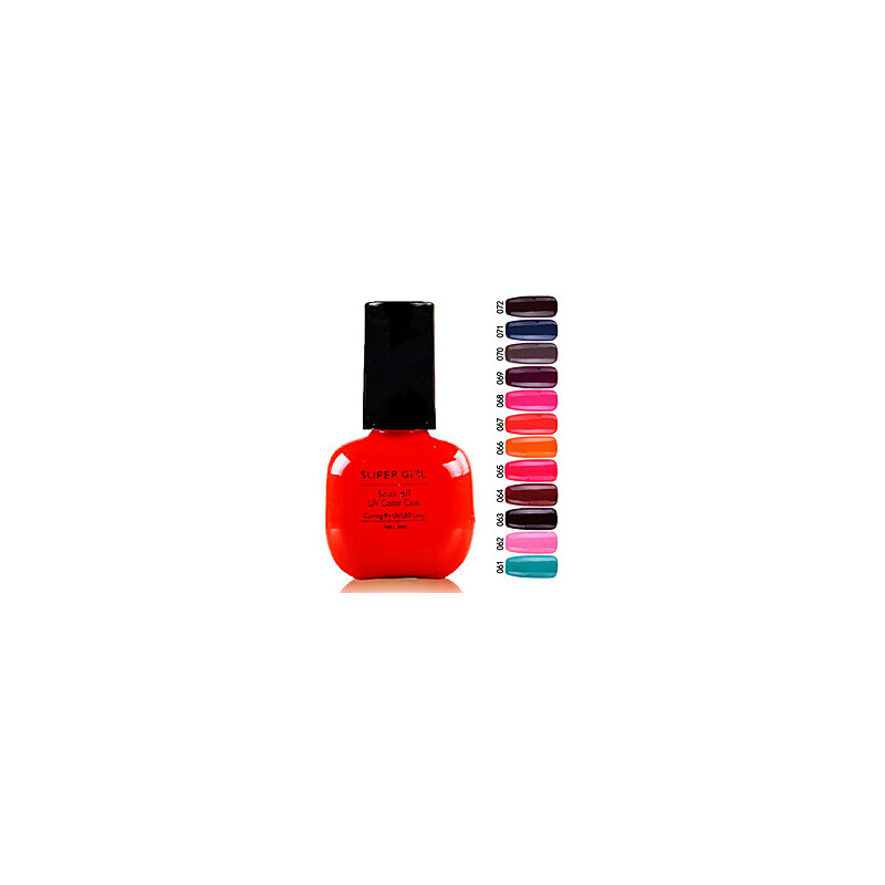 LightInTheBox Super Girl Gorgeous Soak Off UV Color Gel No.61-72 (1PCS 7ml, Assorted Colors)