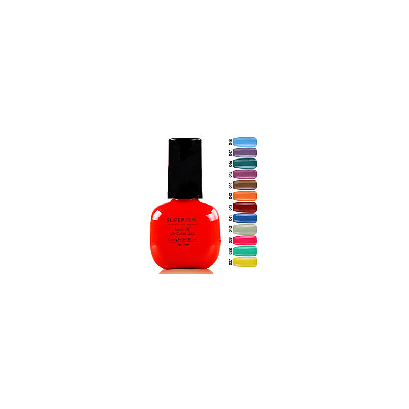 LightInTheBox Super Girl Gorgeous Soak Off UV Color Gel No.37-48 (1PCS 7ml, Assorted Colors)