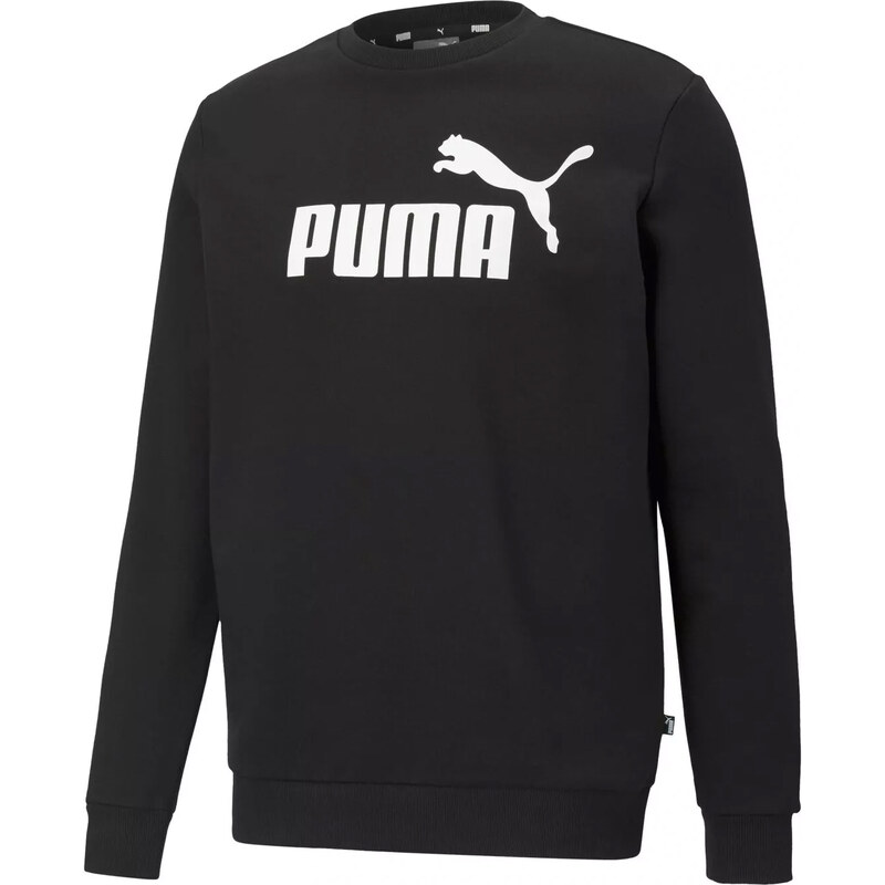 Puma Men Essential Big Logo Crew Sweatshirt Black L