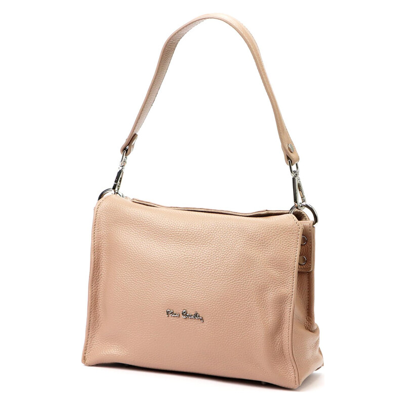 Kožená kabelka Pierre Cardin růžová KZ2256485 104237608