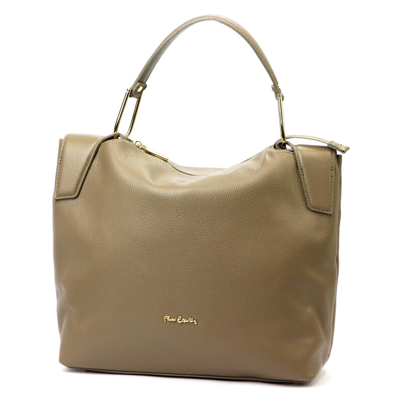 Kožená kabelka Pierre Cardin béžová KZ2256424 104237611