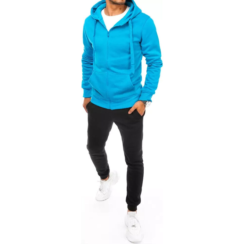 BASIC Modro-černá tepláková souprava na zip AX0639