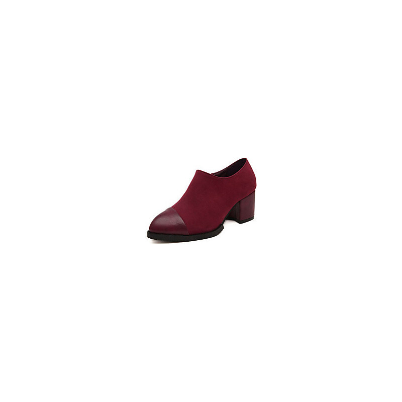 LightInTheBox Faux Leather Women's Chunky Heel Heels Pumps/Heels Shoes(More Colors)