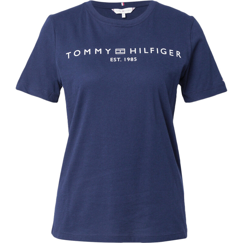 TOMMY HILFIGER Tričko námořnická modř / bílá