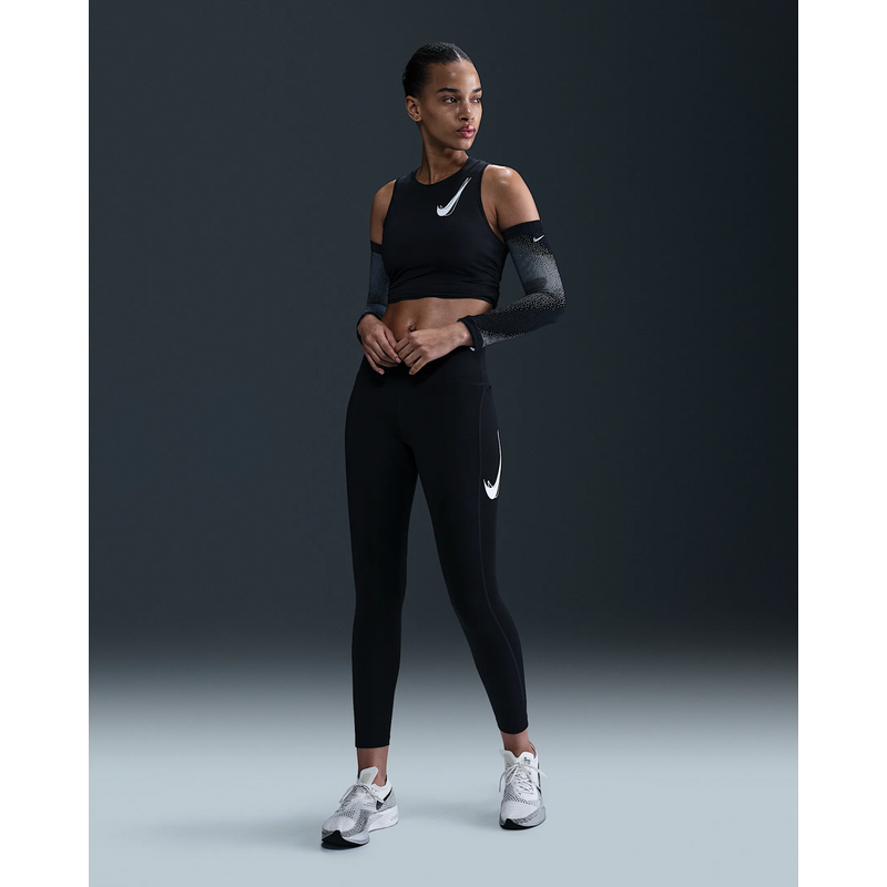 Nike Fast Womens Mid-Rise 7/8 Leggings BLACK