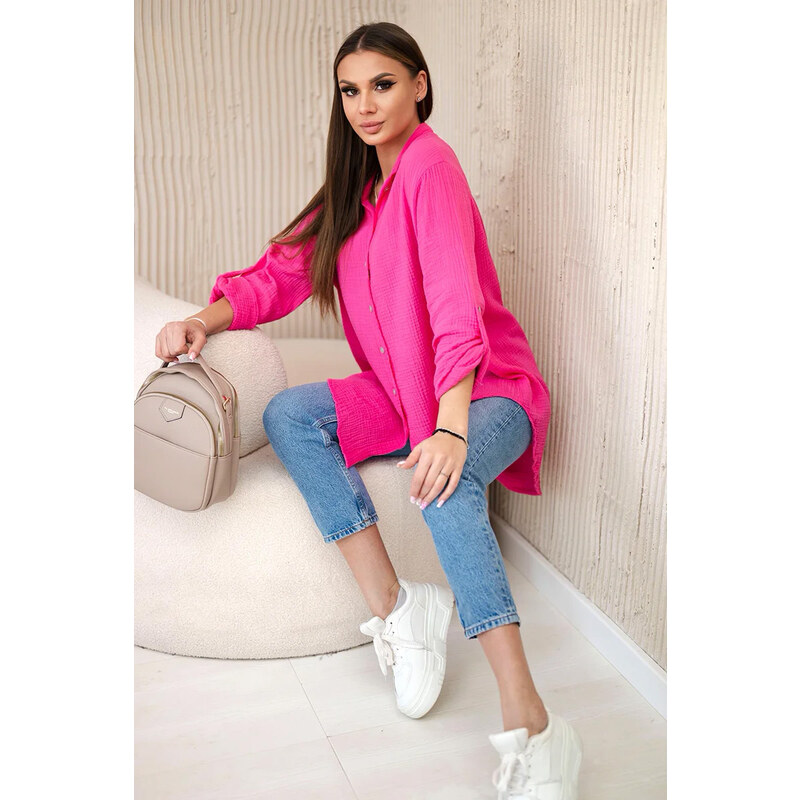 Fashionweek Dámská mušelínová košile z bavlny K208